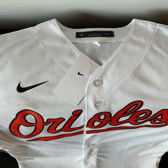Nike Authentic Baltimore Orioles MLB Baseball White Jersey Men’s Size: M - Picture 3 of 6
